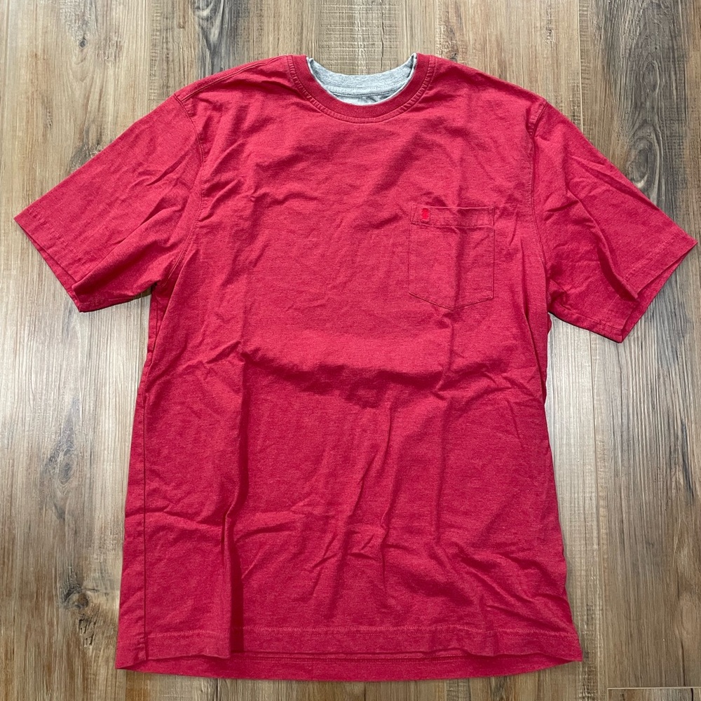 IZOD Red Front Pocket Tee